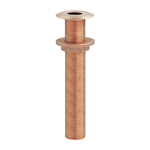 BRONZE LONG THROUGH HULL OUTLET WITH BRONZE FLANGED NUT - Maestrini s.r.l.